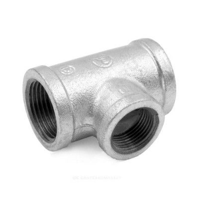 Тройник чуг. 1"х1/2" оцинк.