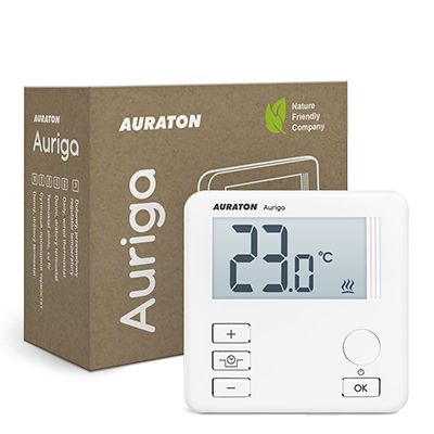 Проводной суточный регулятор температуры Auraton Auriga