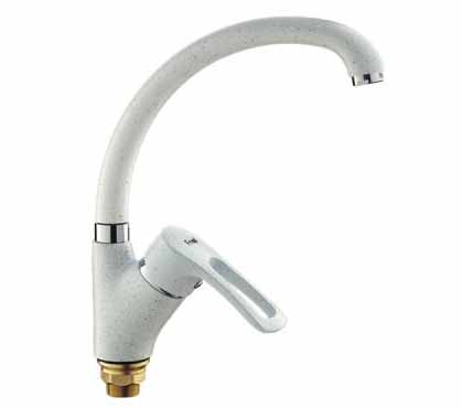 Смеситель для кухни белый/F4166-8