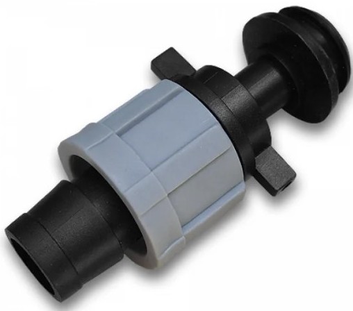 Старт-коннектор для капельной ленты от трубы ПЭ под упл. резинку (нет в компл.)/Д-123/Китай