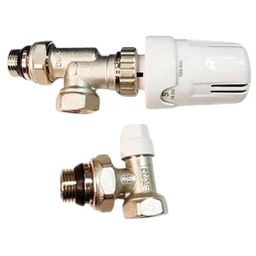 Набор кранов для подключения радиатора 1/2 (осевой)/1301007-KAS-20
