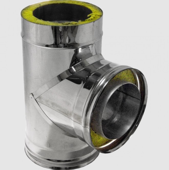 Тройник -сэндвич 90 ф 80 (430/0.5)х160 (430/0.5)