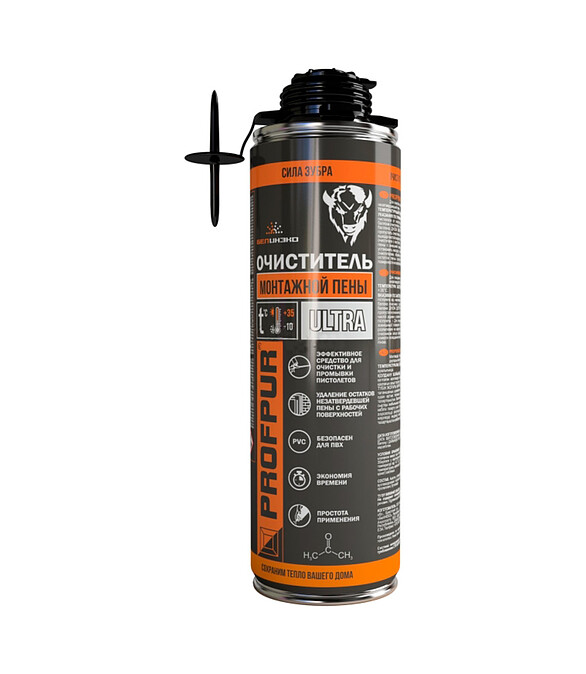 Очиститель монтажной пены Profpur ultrf, 500 мл