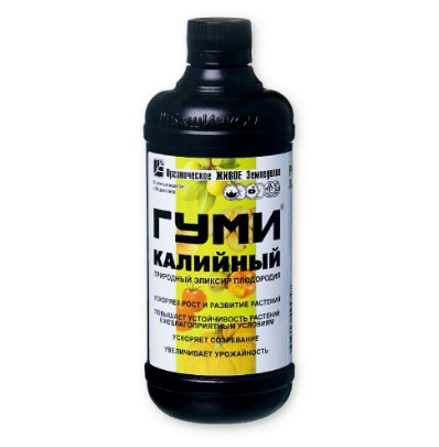 Удобрение ГУМИ-20 калийный (гумат калия) 0,5л/РФ