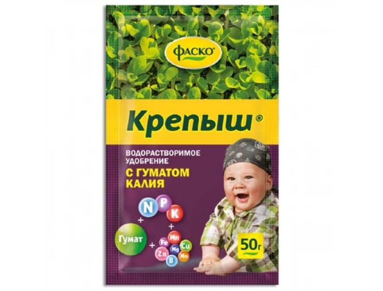 Удобрения водорастворимое Фаско Крепыш с гуматом калия, 50г