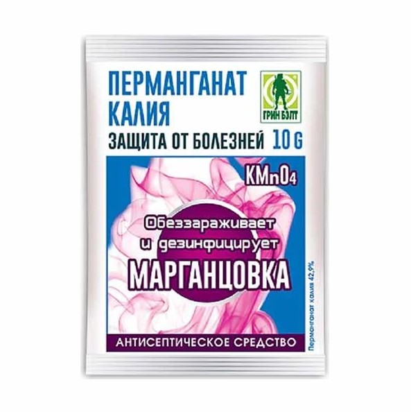 Перманганат калия "ГРИН БЭЛТ" МАРГАНЦОВКА, 10г