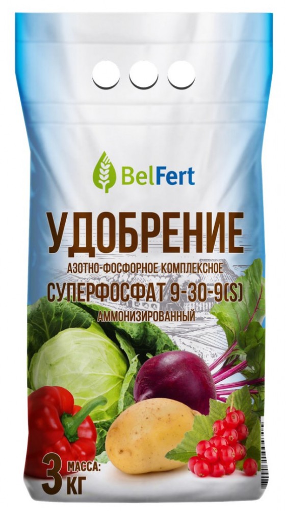 Суперфосфат аммонизированный марка 9-30 по 3 кг/РБ