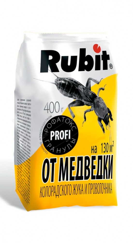 Rubit РОФАТОКС гранулы от МЕДВЕДКИ, колорадского жука и проволочника, 400 г/РФ