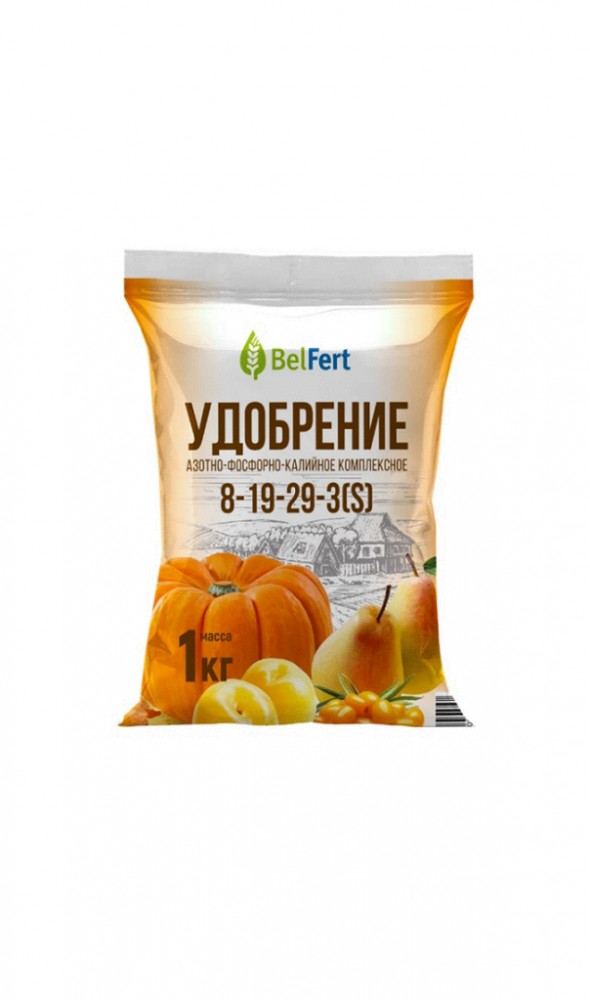 Удобрение BelFert Азотно-Фосфорно-Калийное комплексное марки 8-19-29 по 1кг/РБ