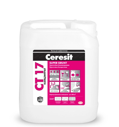 Грунтовка бесцв. (концентрат) Ceresit CT17 5 литр/CT17/5BBY