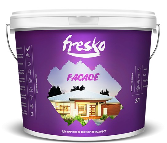 Краска водно-дисп."Fresko Facade" 2.0 кг/13515