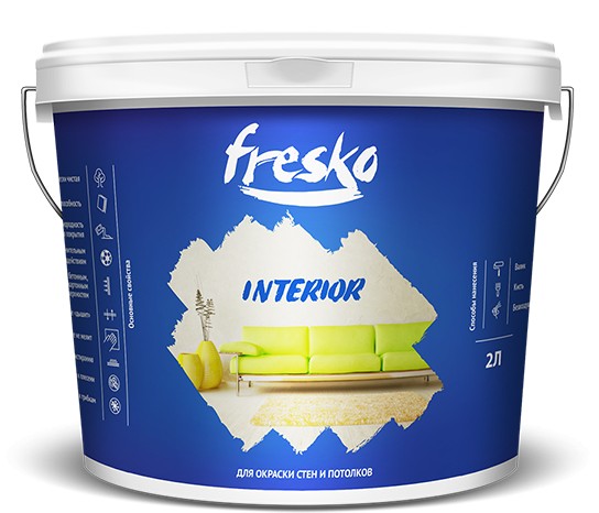 Краска водно-дисп."Fresko Interior" 2.0 кг/13587