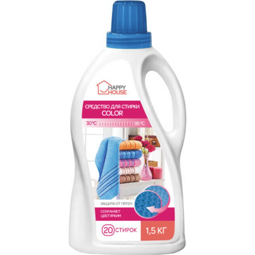 Средство для стирки "Happy House" color 1.5 кг/5558