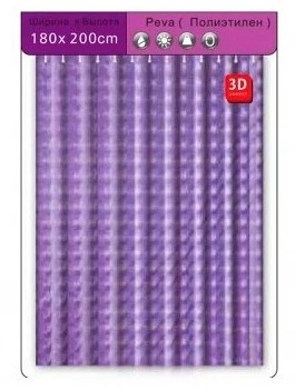 Шторка д/ванной F8751 (180х200)/Китай